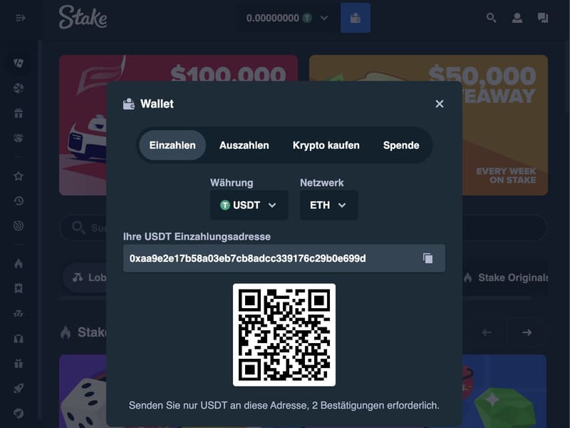 Vereinfachte Registrierung bei Stake